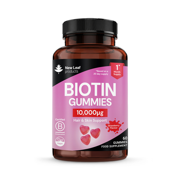 New Leaf Products Biotin Vitamin B7 60 Gummies